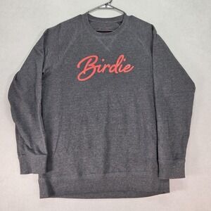 Birds Of Condor Sweatshirt Mens 2XL Gray Birdie Crewneck Graphic Pullover Golf